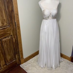 White prom dress